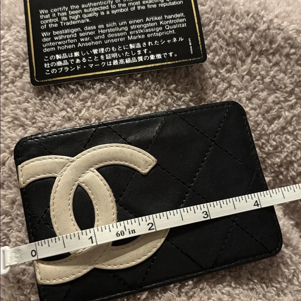 Chanel Black Quilted Lambskin Ligne Cambon Card Holder - Picture 11 of 14